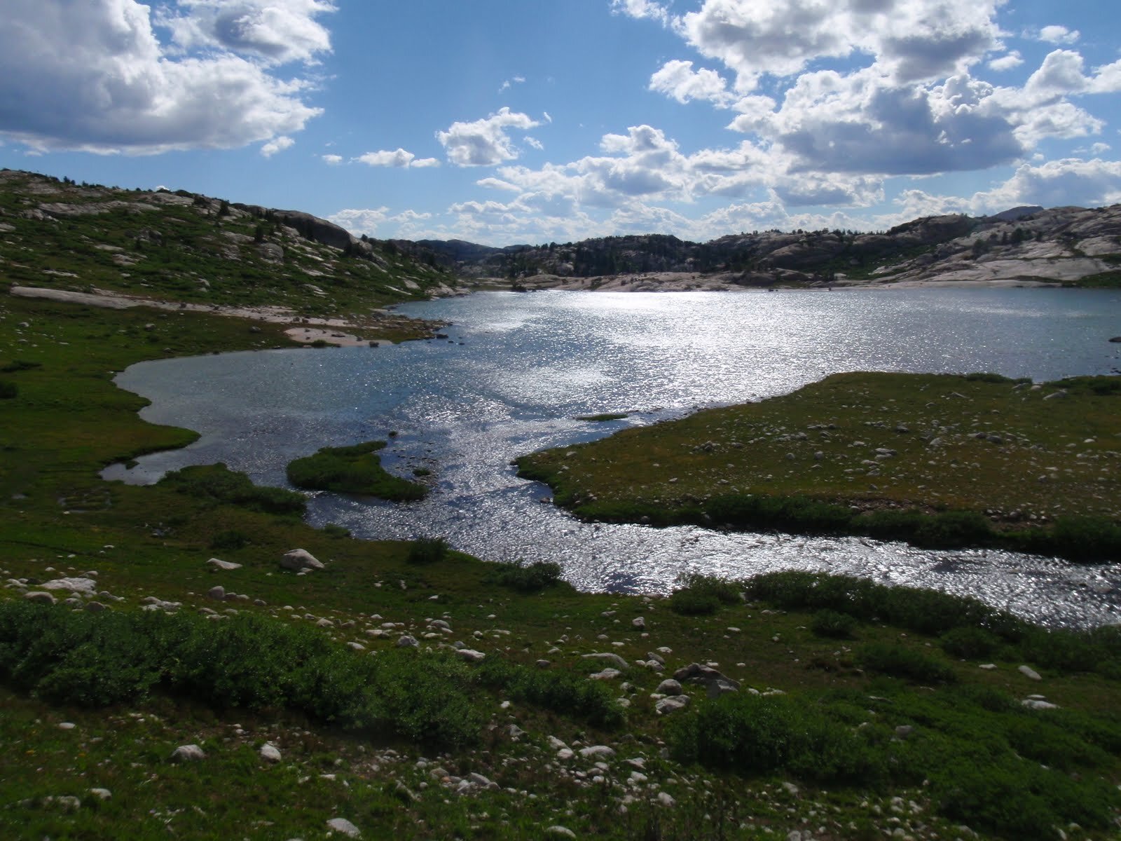 Afternoon clouds near Island Lake