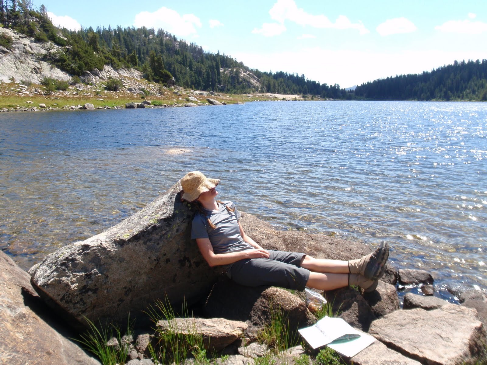 Lunch nap along Sandpoint Lake