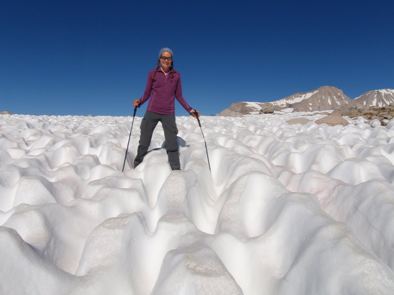 Knee-deep suncups Humphreys Basin