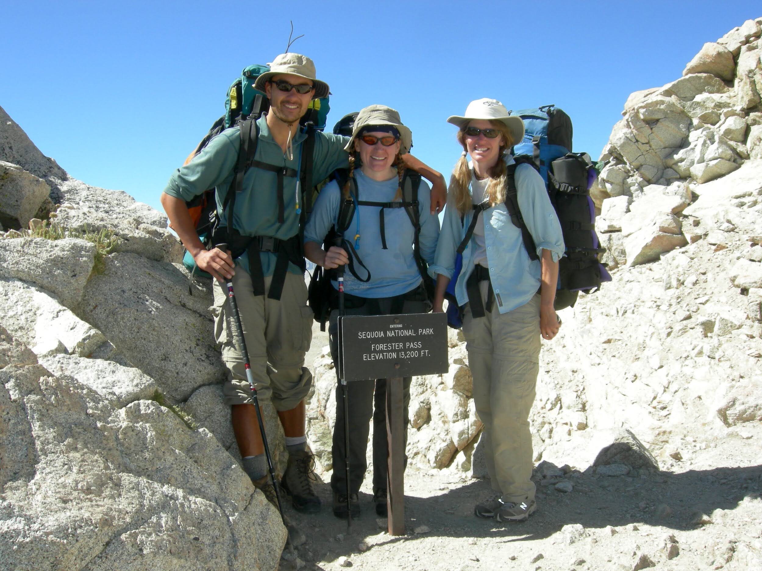 Forester Pass team photo. Nearly there!