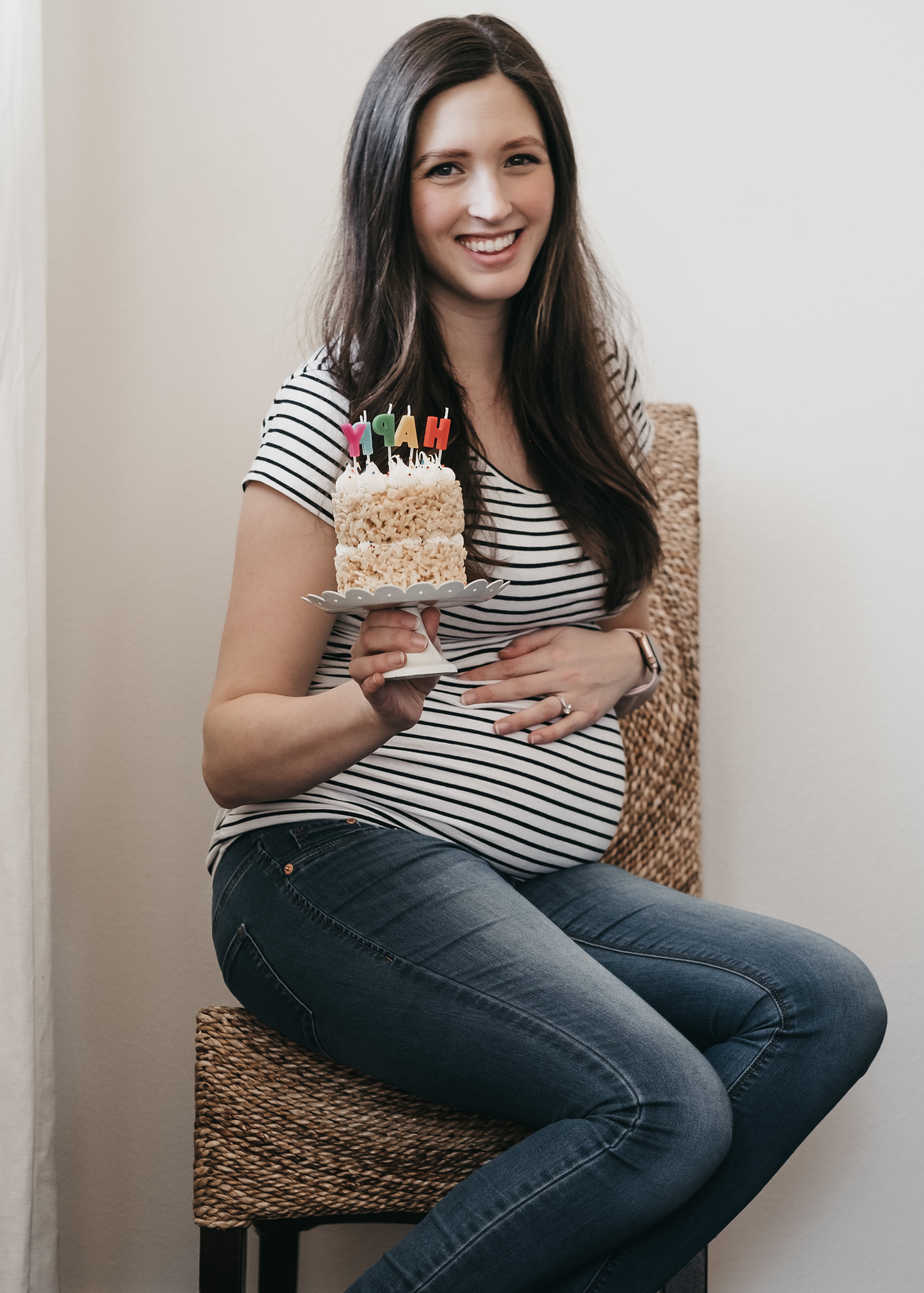 Vegan Rice Krispie Birthday Cake