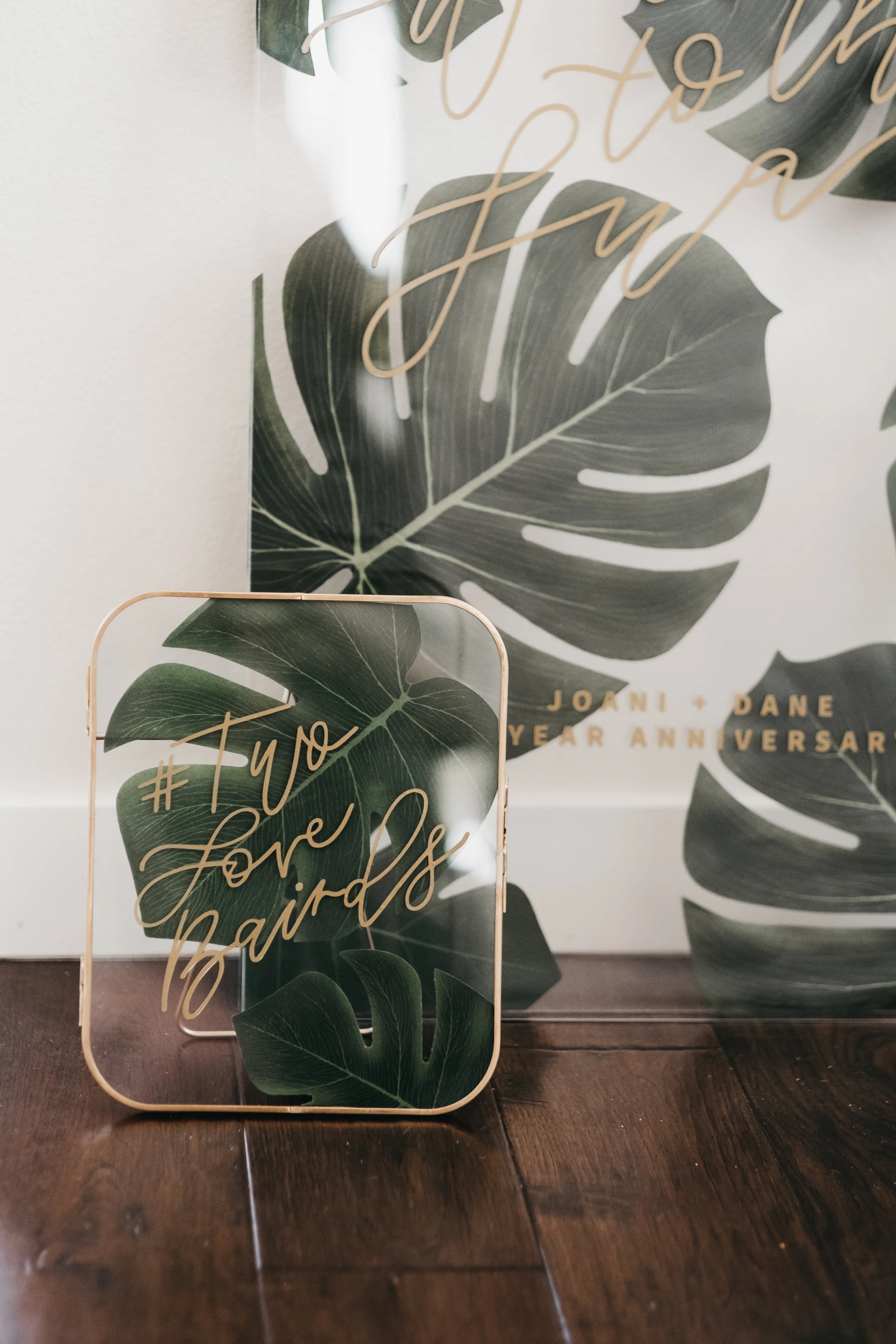 Tropical Themed Party Acrylic Signs
