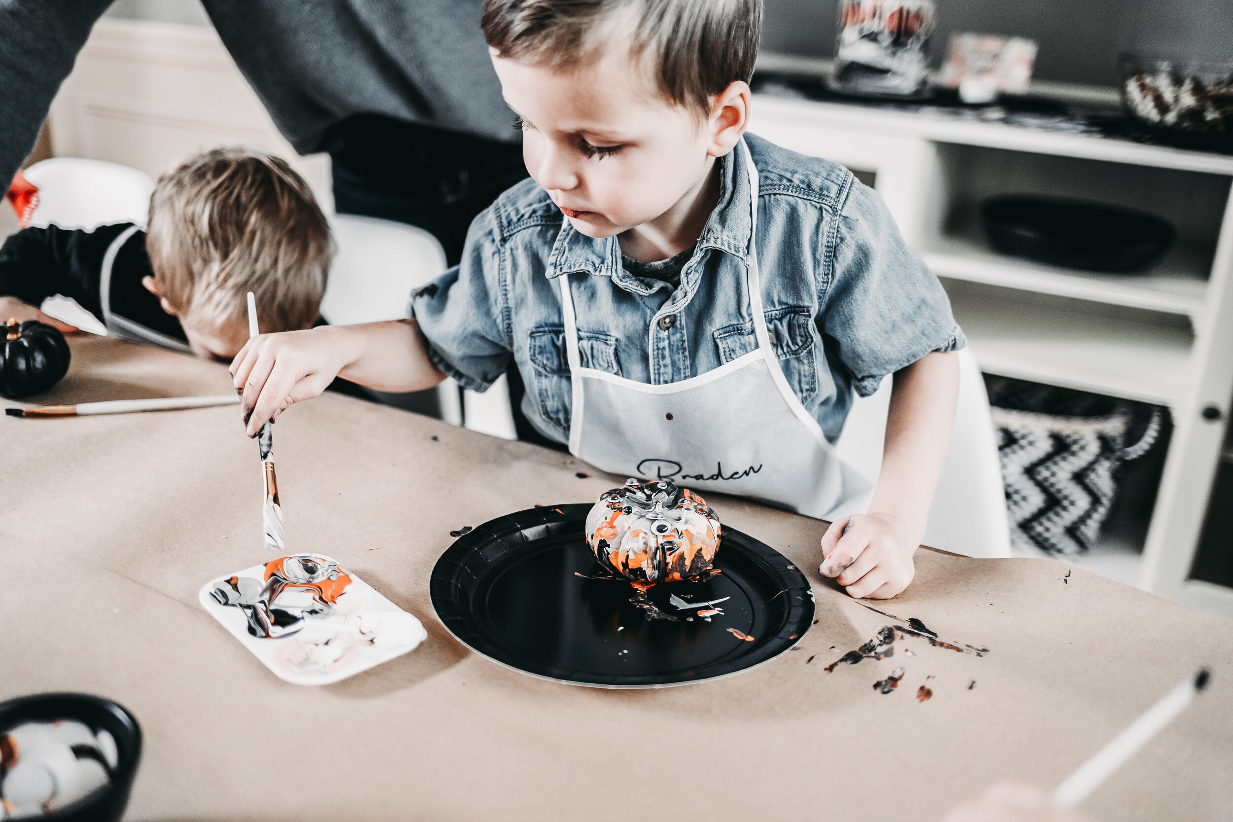 Pumpkin painting party