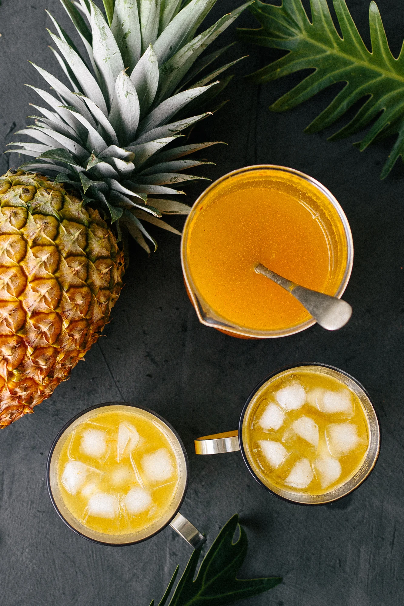 pineapple ginger turmeric juice recipe food image