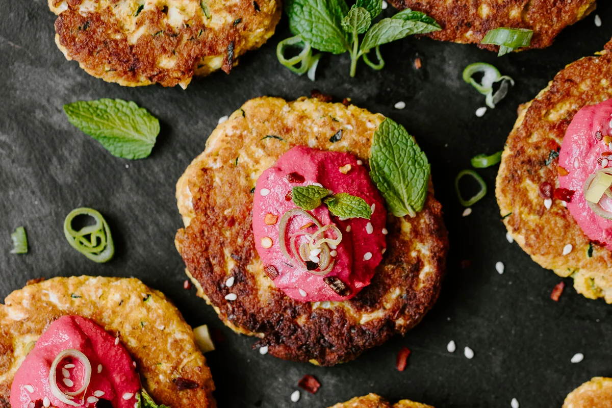 Low Carb Zucchini Cauliflower Fritters Life Of Pie