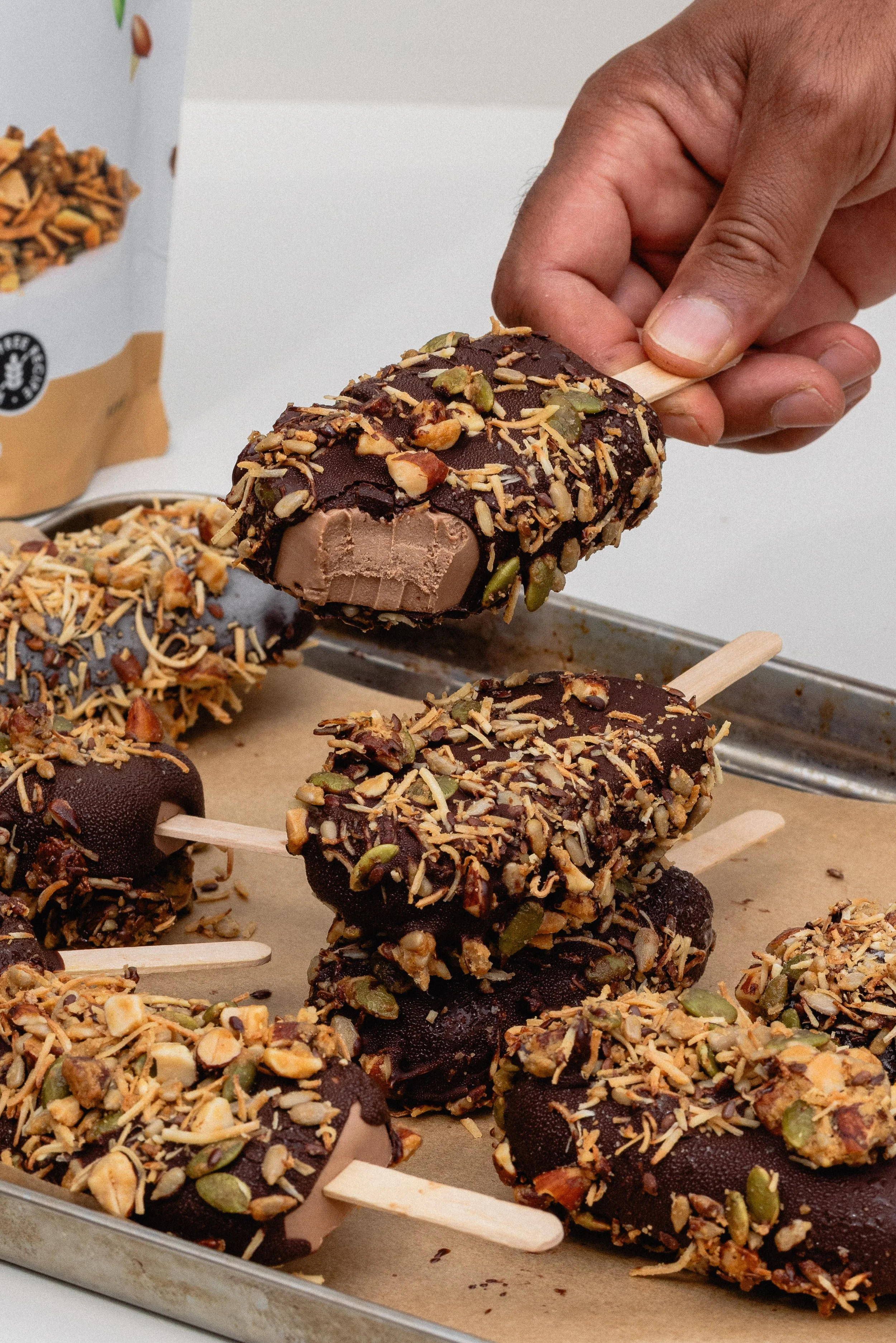 Chocolate Crunch Ice Creams (GF, DF, RSF)