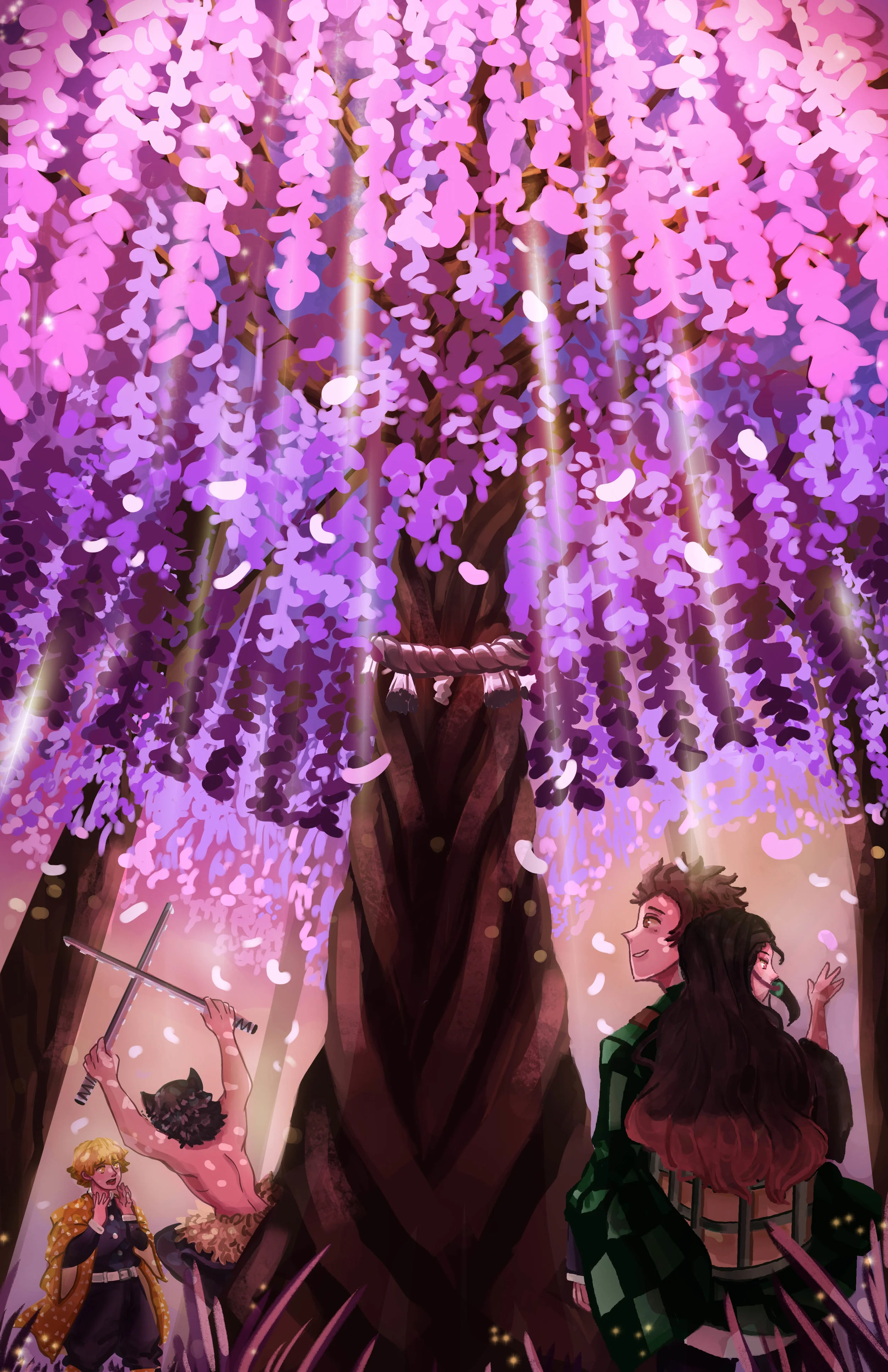 Demon Slayer Wallpaper Wisteria - Anime Wallpaper HD