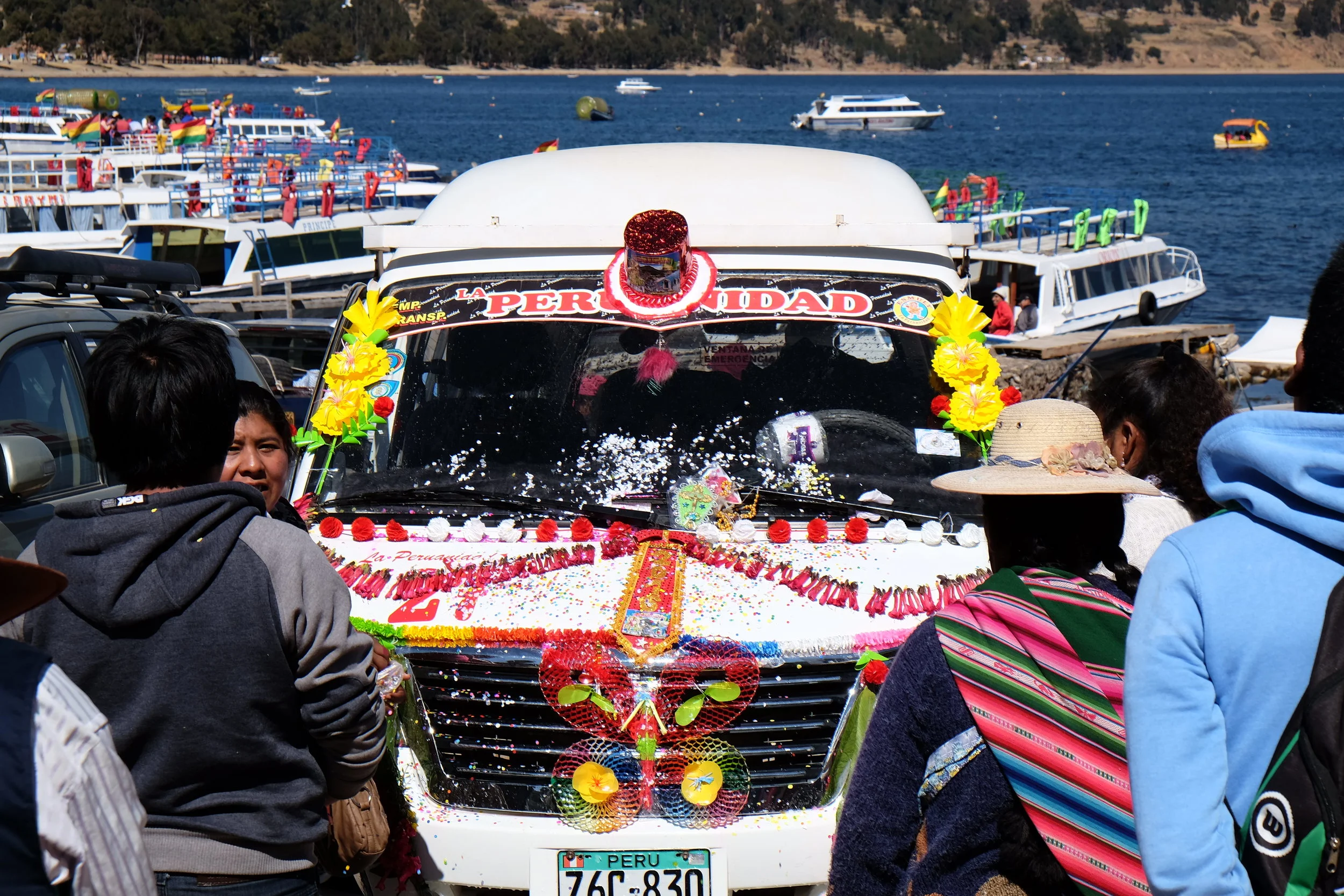 Au bord du lac Titicaca