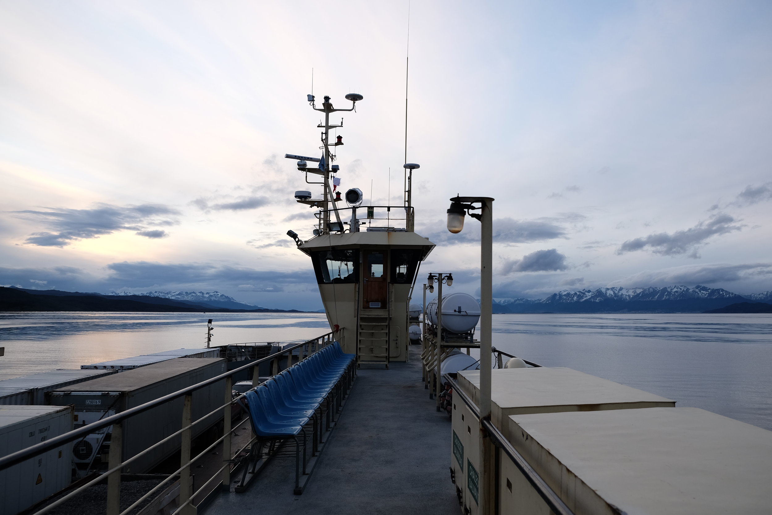 Ferry 1ère partie : Puerto Williams - Punta Arenas