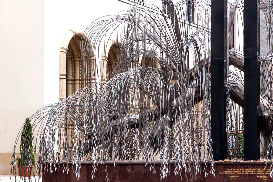 Hungary, Budapest, Tree of life Holocaust Memorial