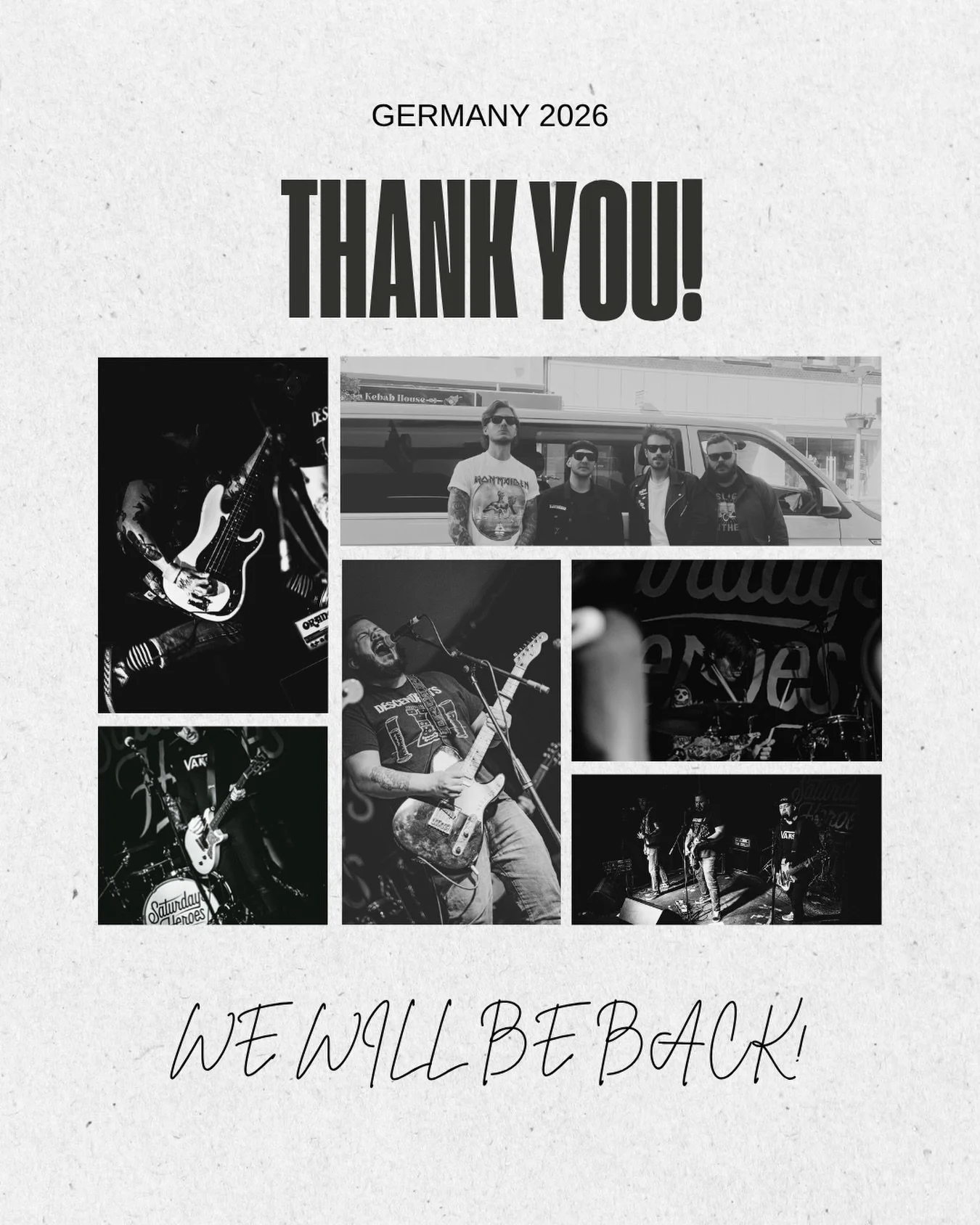 Germany, you&rsquo;ve been incredible 🇩🇪
So many beautiful cities, amazing people, late nights, and unforgettable moments along the way. Thank you to everyone who came out and made this tour so special. We loved every stop and every memory made.

A