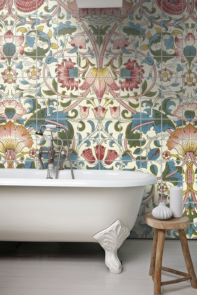 Lodden by William Morris Ceramic Tile Mural