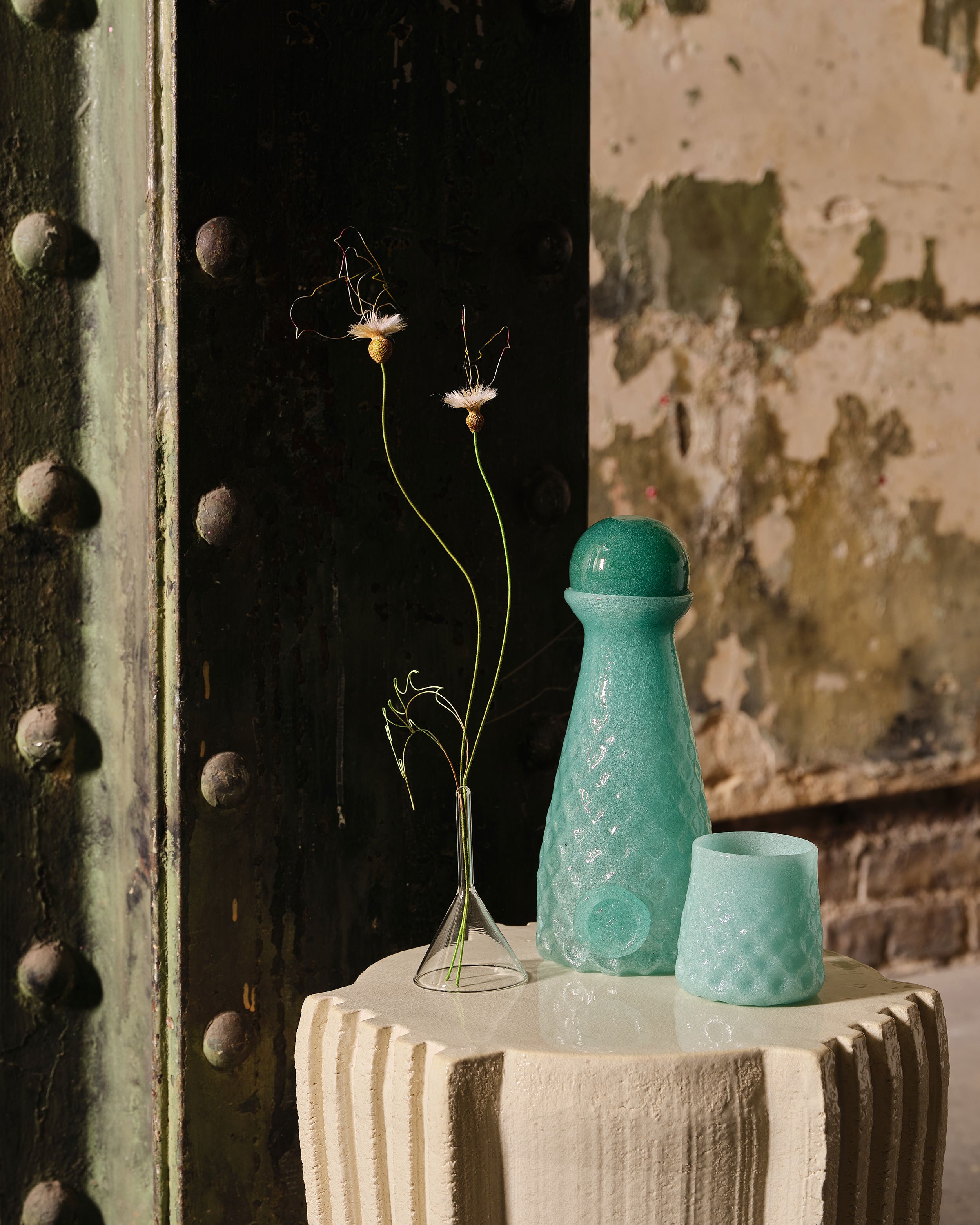 Flora by Bridget Bailey and Carafe by Lulu Harrison