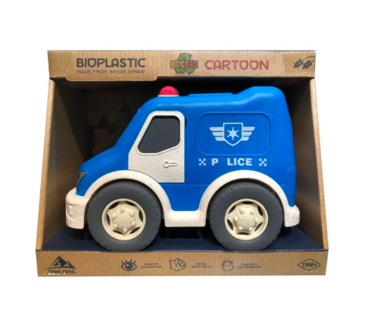 Politibil av hveteplast