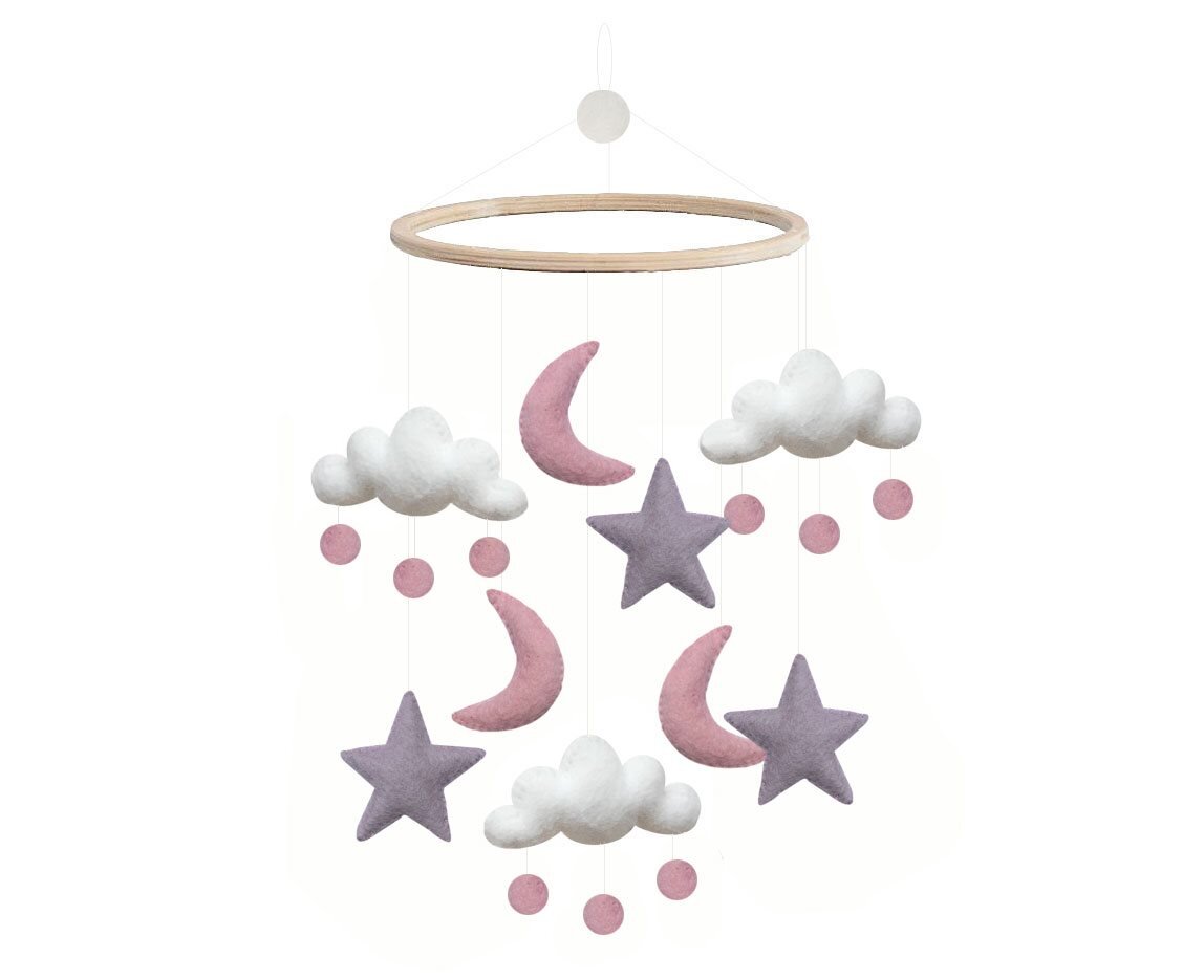 Gamcha uro Sky/Måne/Stjerne, Rosa/lilla