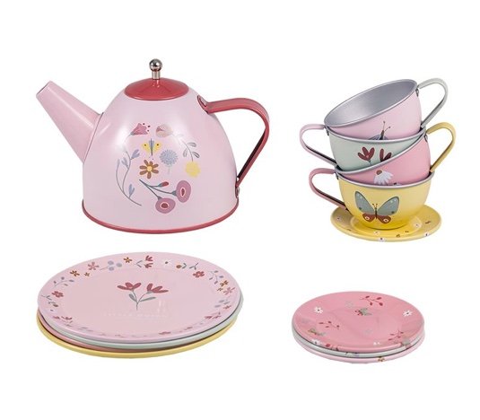 Little Dutch koppestell i metall - blomster og sommerfugler