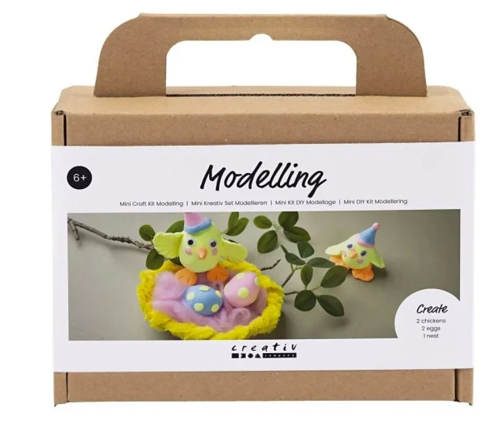 Mini DIY kit modellering, påskefamilie