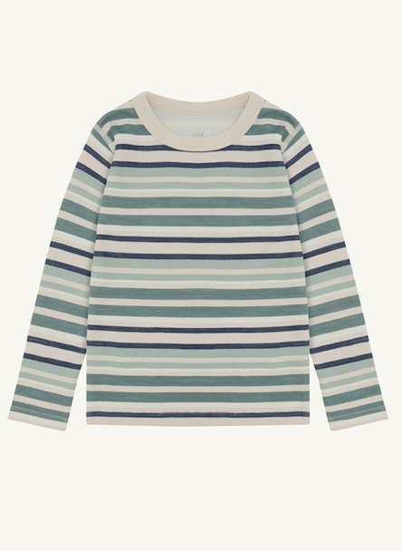 Hust & Claire Abba genser i ull - French Oak Stripe str 92-152