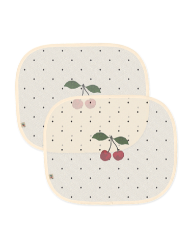 Konges Sløjd solskjerming til bil - Navy dot cherry