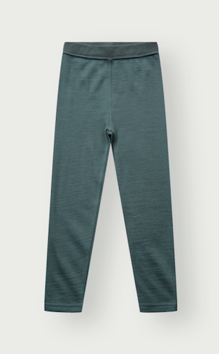 Hust & Claire Laki leggings i ull - Balsam Green str 92-152