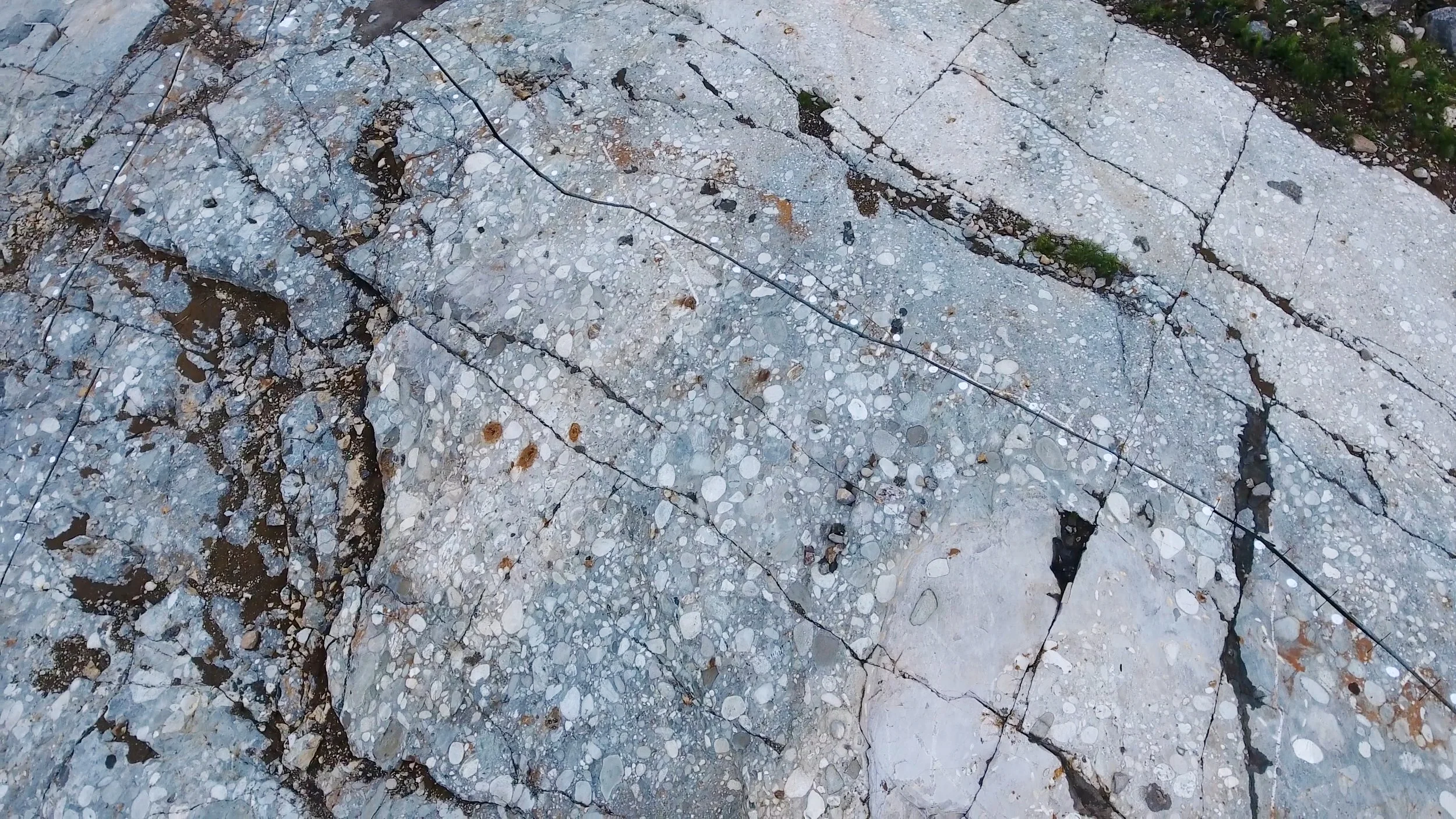 Figure 4. Example of Mississagi boulder conglomerate from Godzilla Zone. 