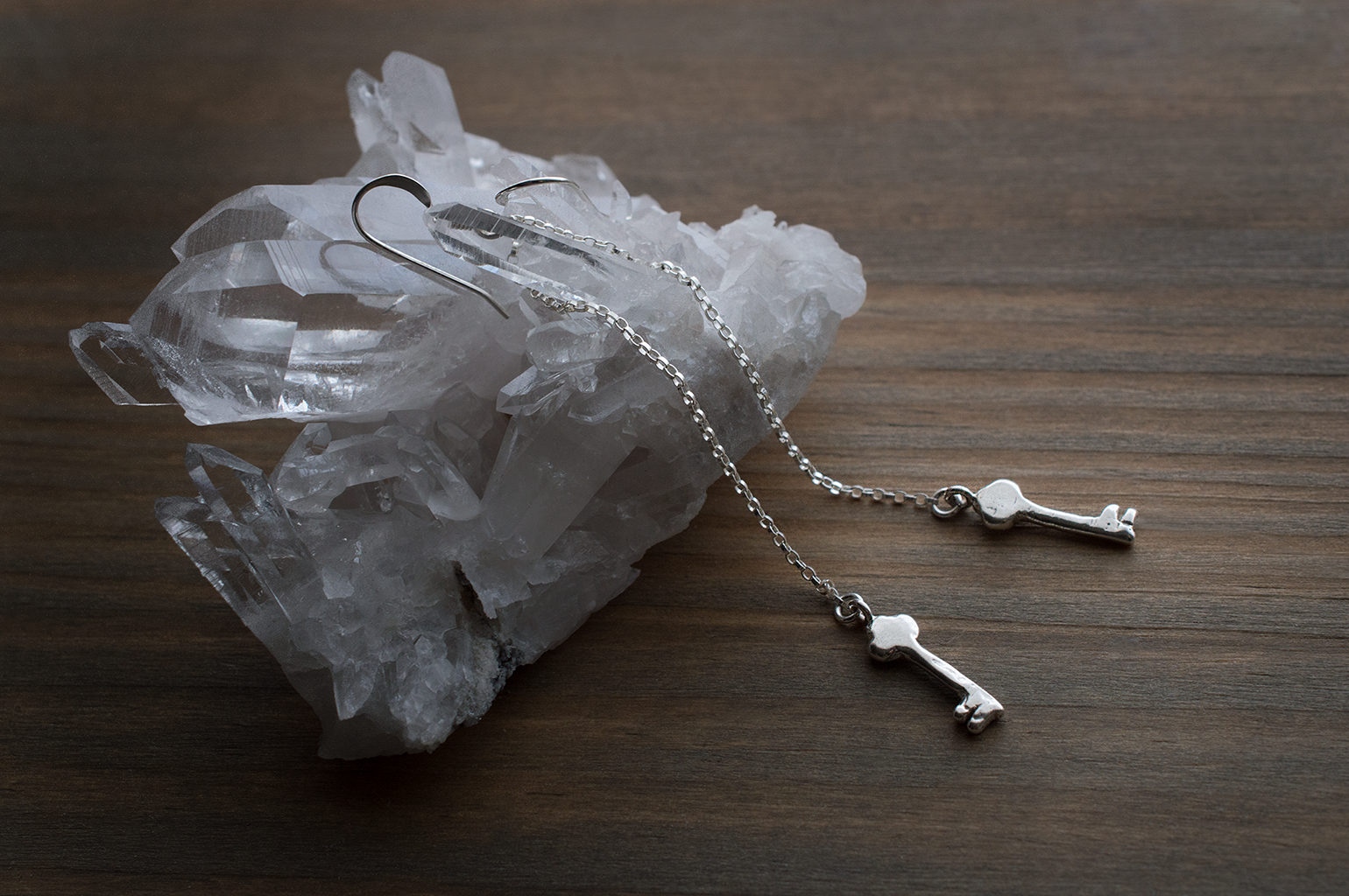 Long Key Earrings by Good Looking Objects, Small.png