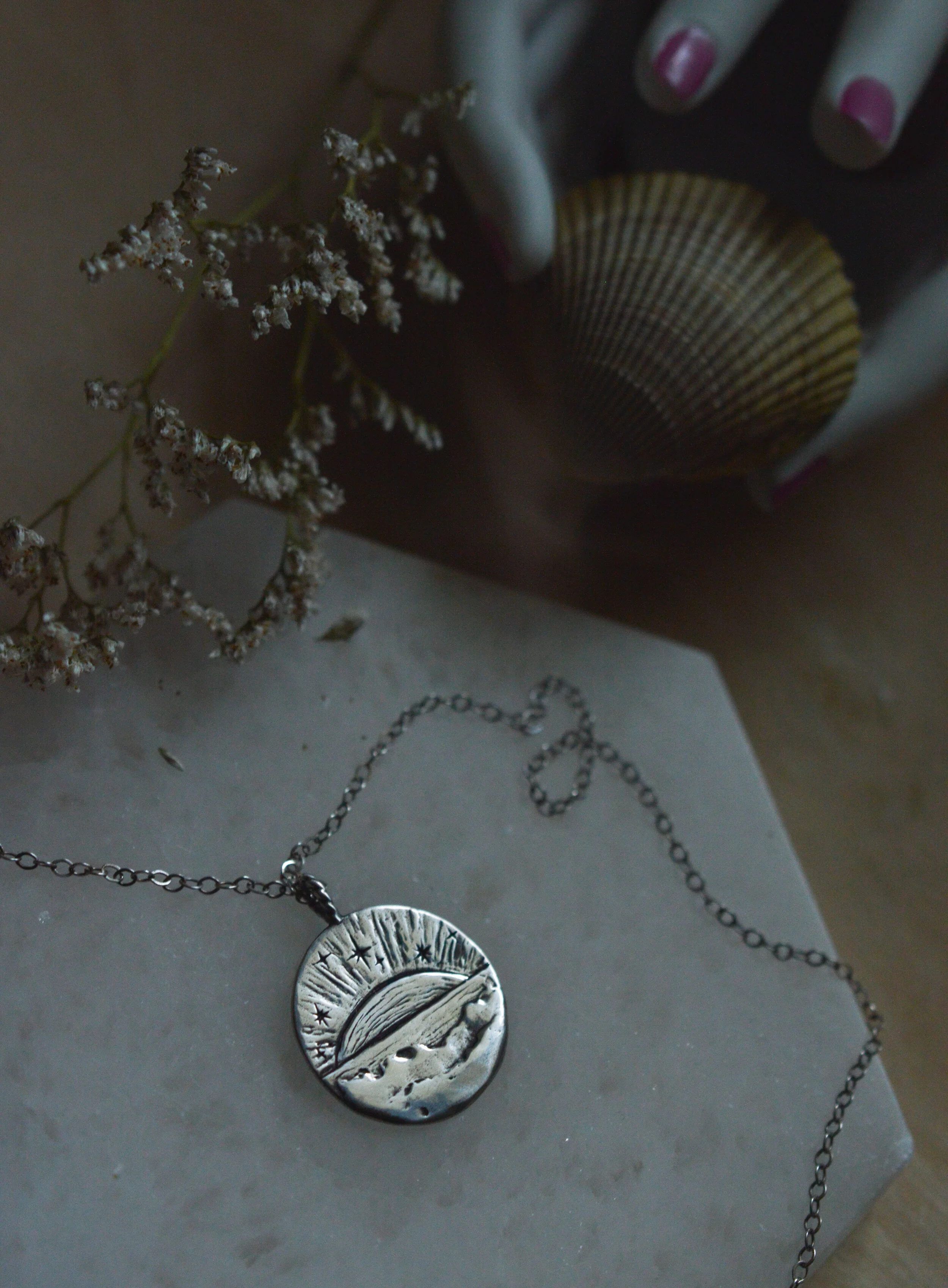 Oceanic-Necklace-Sterling-Silver-Scallop-Shell-Ocean-Beach-Magical-Necklace-by-Good-Looking-Objects-jewelry-back-side-waves-sand.jpg