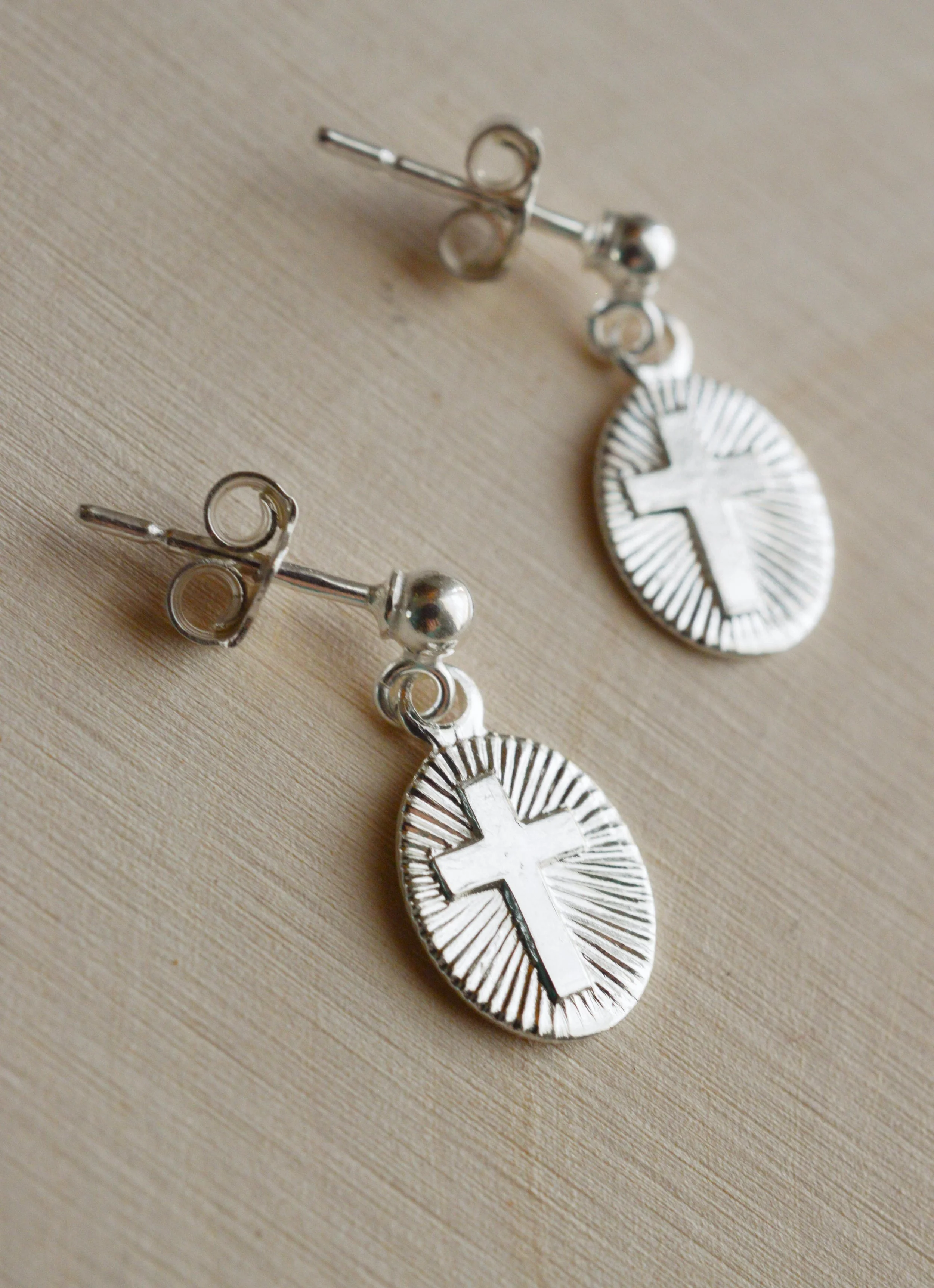 Shining Cross Post Earrings 2.jpg