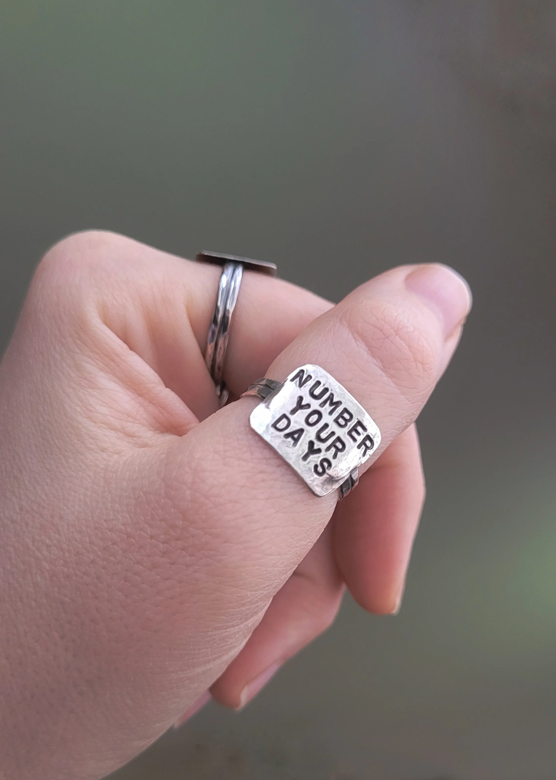 Number Your Days Ring - Size 8.25