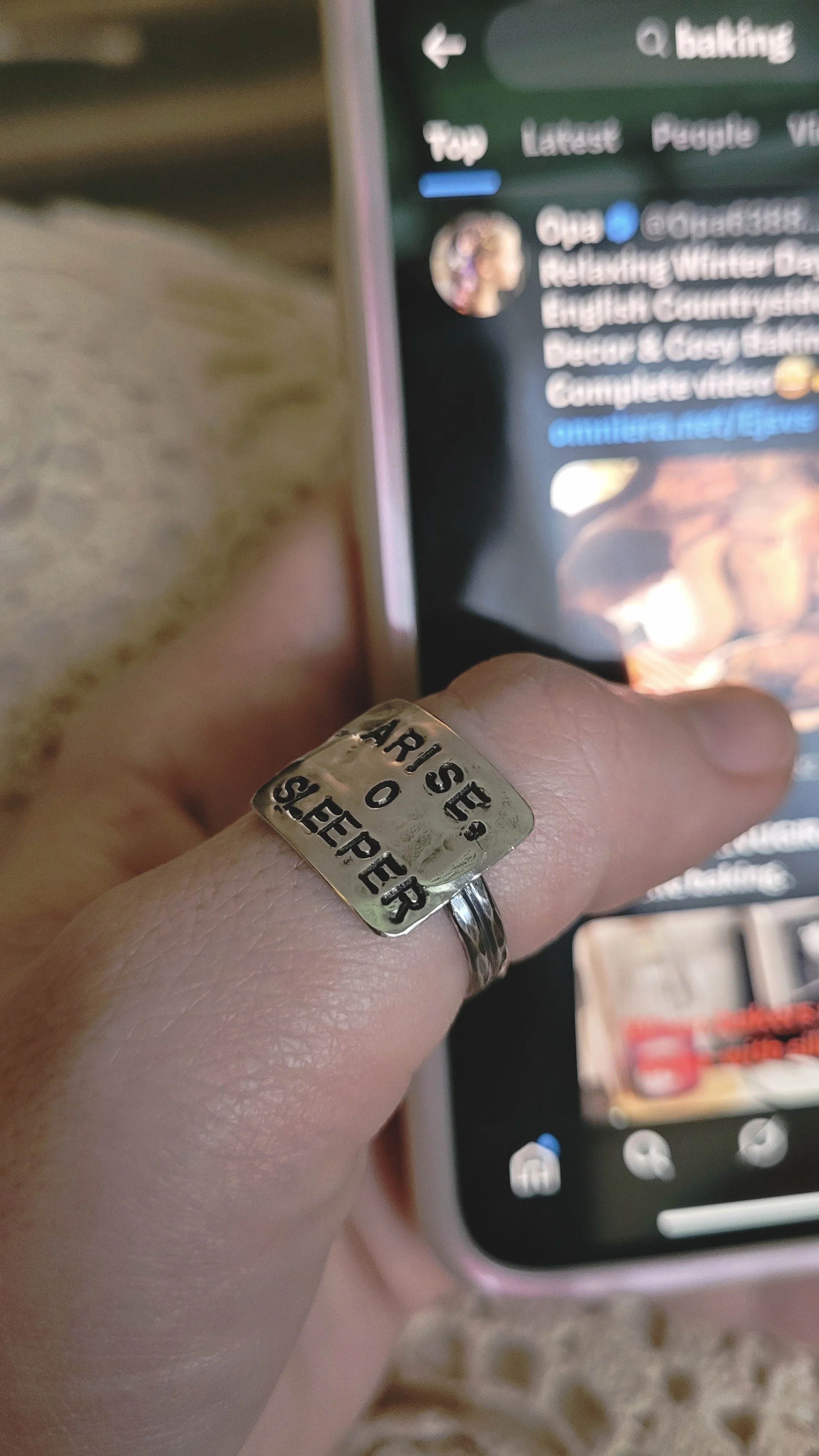 Arise, O Sleeper Ring - Size 8.25