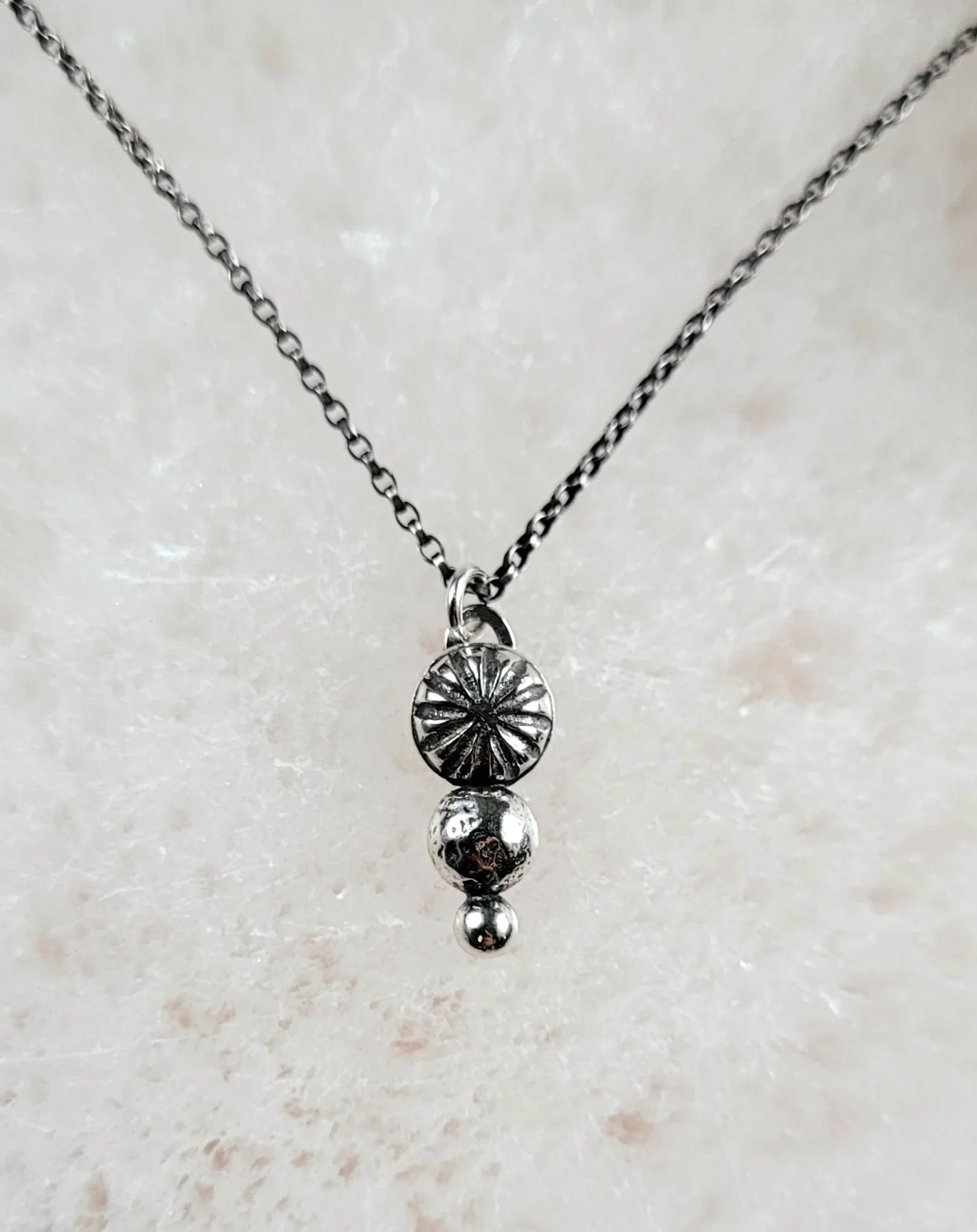 Pretty Little Circles Necklace - The Silver Tale - Sterling Silver Jewelry 2.webp