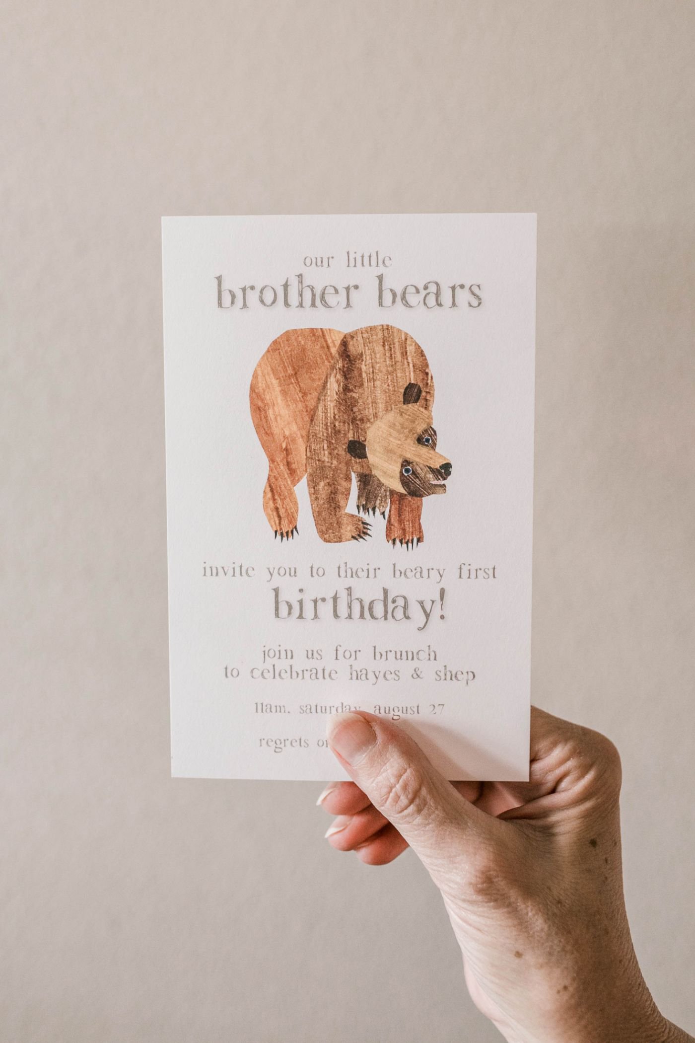Brunch with the Brother Bears  Brown Bear Themed First Birthday