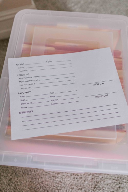 Keepsake Organization Part II: DIY Kids' File Boxes — The Big and Bright