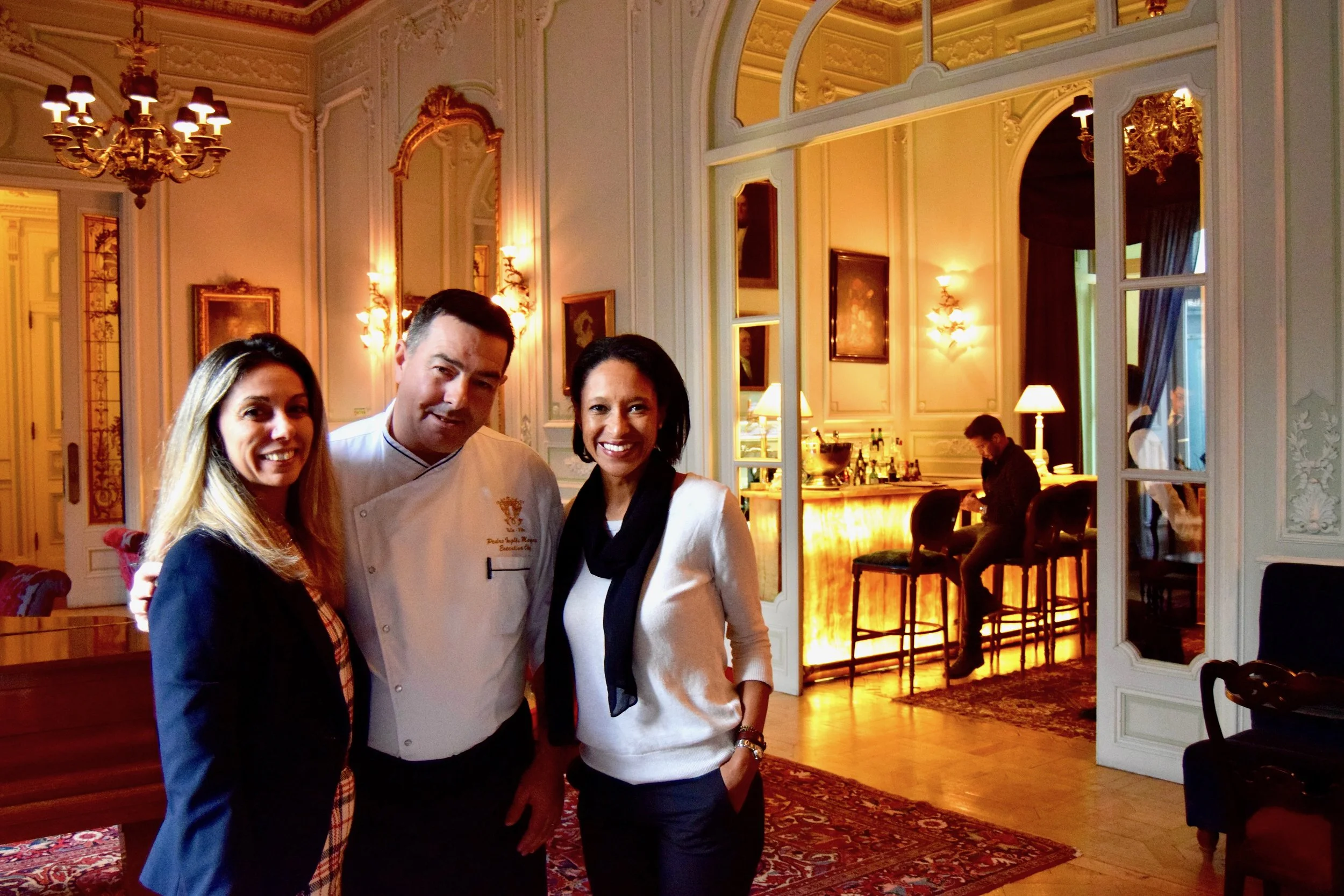pestana palace with chef pedro marques and monica soares 