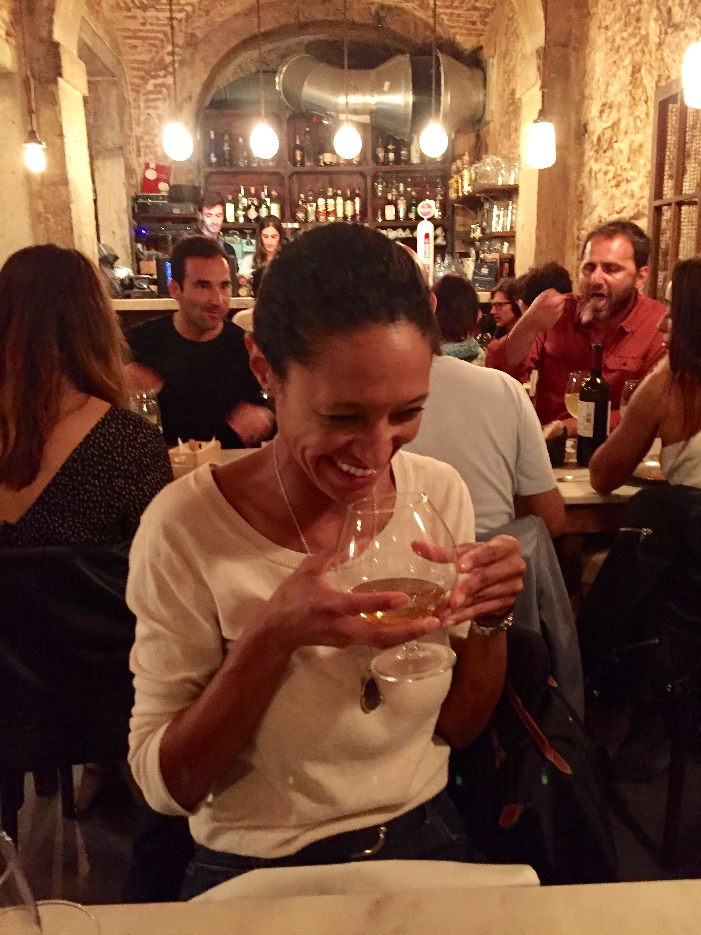 sheree mitchell en restaurante vicente en lisboa