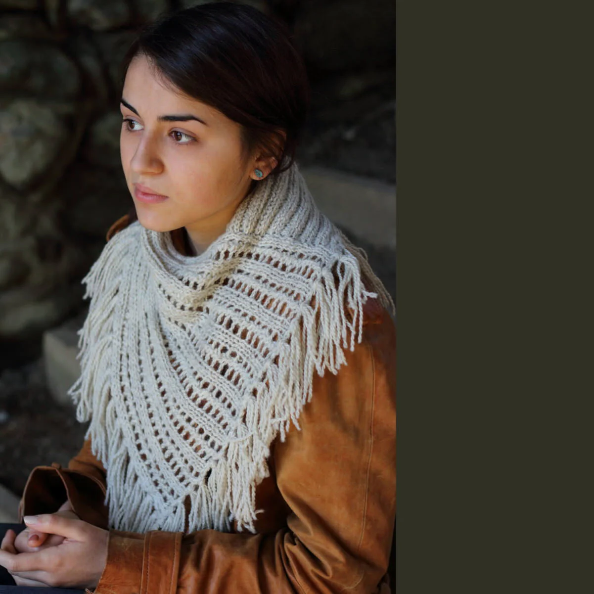 Baa Rame Ewe Dovestone Natural Aran Pattern Book