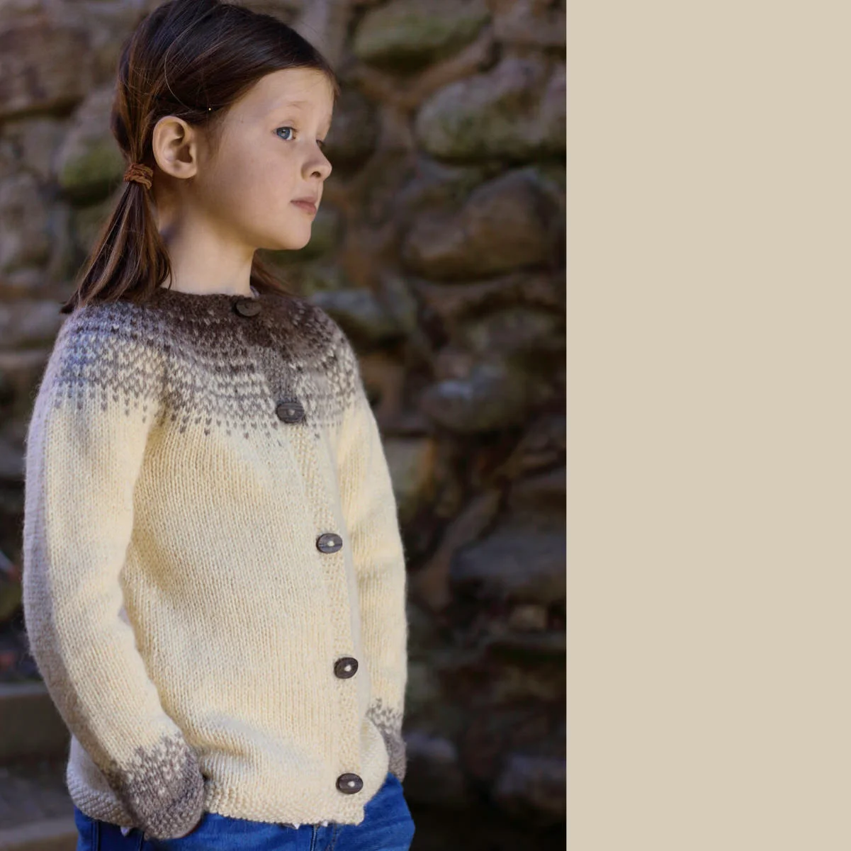 Baa Rame Ewe Dovestone Natural Aran Pattern Book