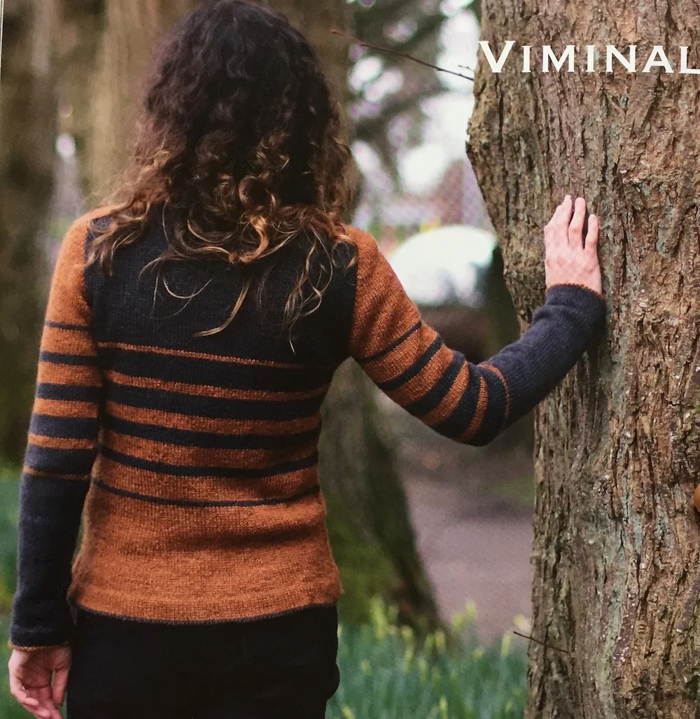 Viminal This design creates a flattering ombre colour effect with two yarns blending smoothly from one to the other. Yarn: Baa Ram Ewe Dovestone DK (252yds / 230m per 100g) Yarn Quantities: 1260 - 1700 yards (1152 - 1554 m) Needles: 4mm x 100cm circular plus DPNs Notions: stitch markers, stitch holders Size: To Fit Actual Bust Circumference up to: 31.5 (34.5, 37.5, 40.5, 43.5, 46.5, 49.5, 52.5)” / 80 (87.5, 95.5, 103, 110.5, 118, 125.5, 133.5) cm. 1-3” / 2.5-7.5 cm positive ease recommended. Finished measurements Bust Circumference: 32.75 (35.75, 38.75, 42, 45, 48, 51, 54)” / 83 (91, 98.5, 106.5, 114.5, 122, 129.5, 137) cm. Length: 23.5 (24, 24.5, 24.75, 25, 25.5, 25.75, 25.75)” / 59.5 (61, 62, 63, 63.5, 65, 65.5, 65.5) cm.