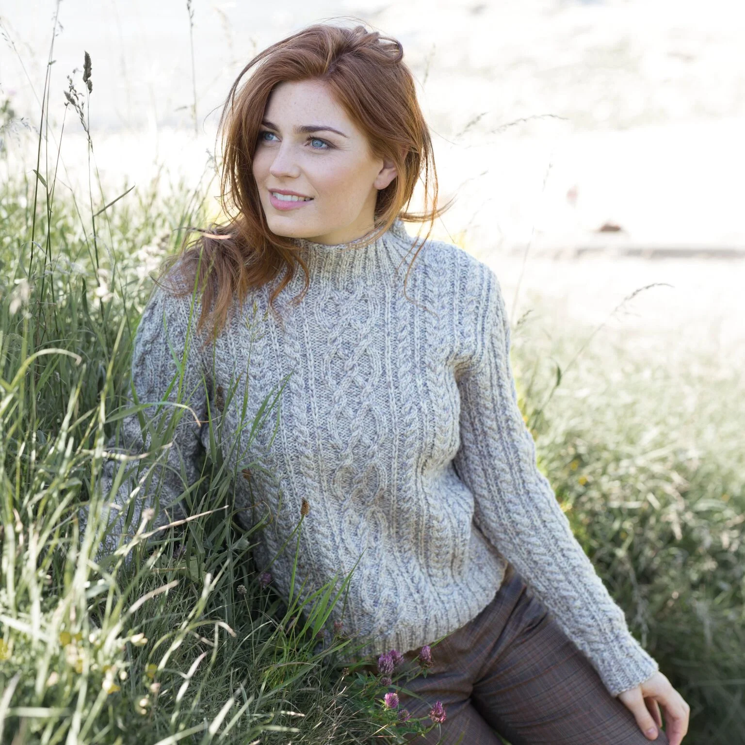 West Yorkshire Spinners Croft Shetland Tweed Pattern Book by Sarah Hatton