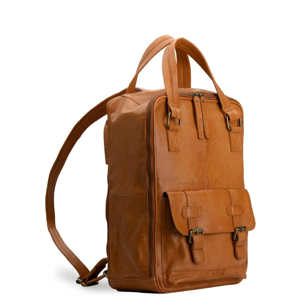 Geogina Handmade Leather Backpack from Muud