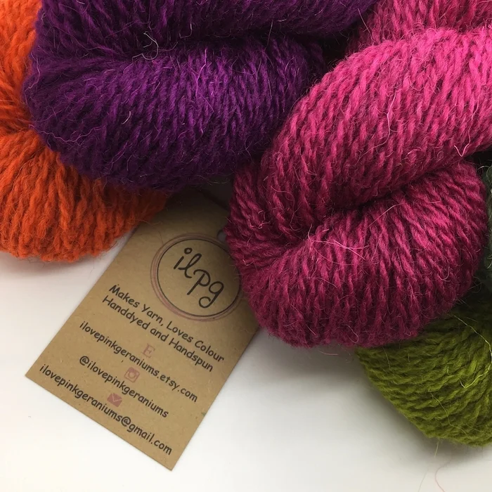 I Love Pink Geraniums 100% Suffolk DK - hand-dyed