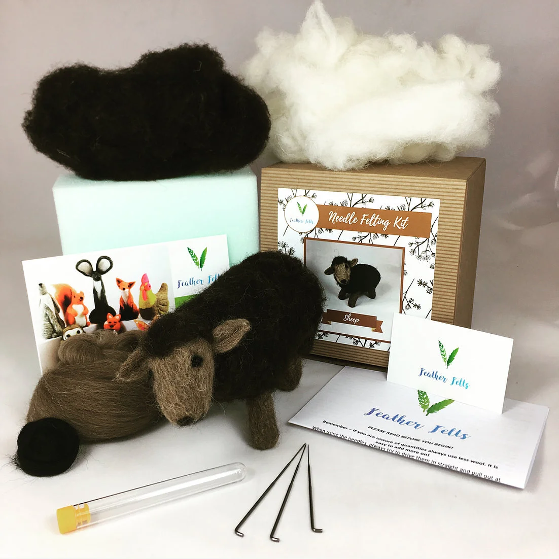 Sheep Needle Felting Kit — Fine Fettle Fibres Knitting Supplies