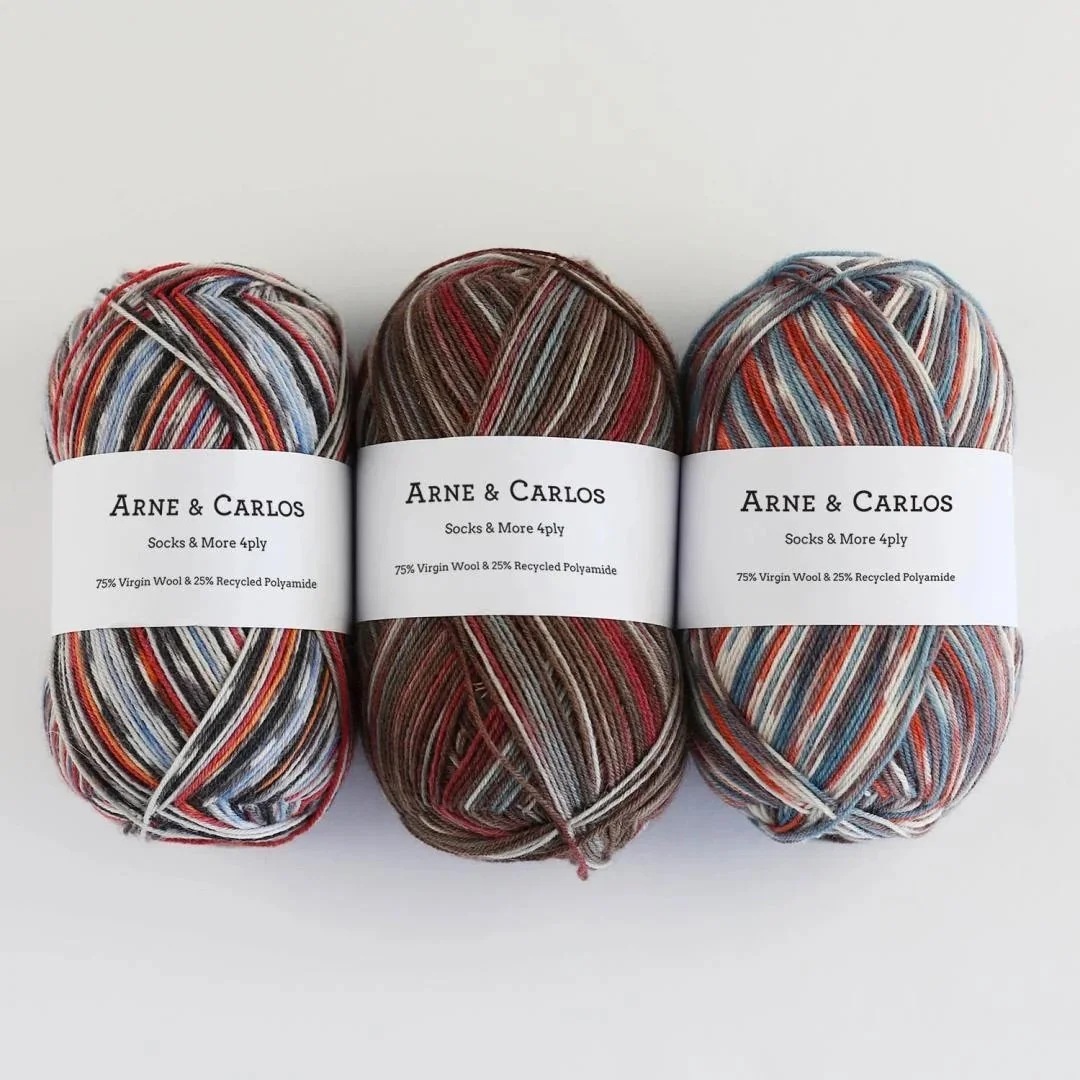 Arne & Carlos Socks and More Collection 4ply sock yarn PRE-ORDER