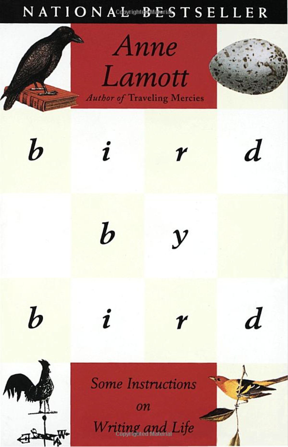 My most playful book about writing. To give you an example: "Perfectionism is the voice of the oppressor, the enemy of the people. It will keep you cramped and insane your whole life, and it is the main obstacle between you and a shitty first draft.