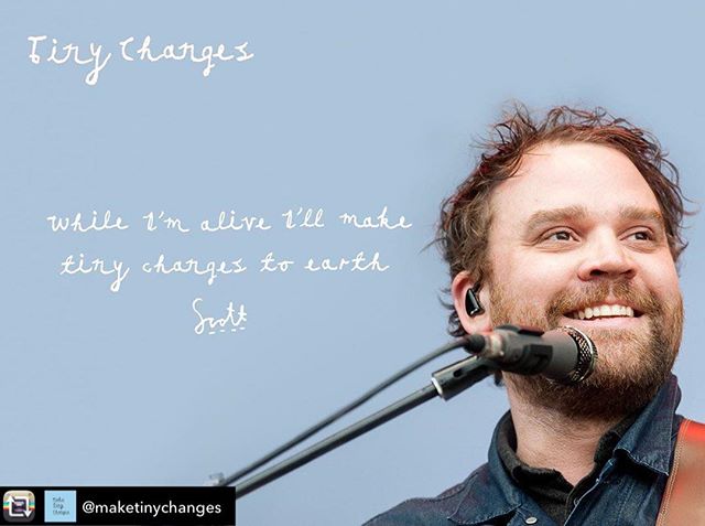 Repost from @maketinychanges - We are excited to announce the launch of Tiny Changes, a Scottish mental health charity set up in memory of Scott Hutchison who died by suicide in May 2018 after a lifelong battle with depression and anxiety. In an effo