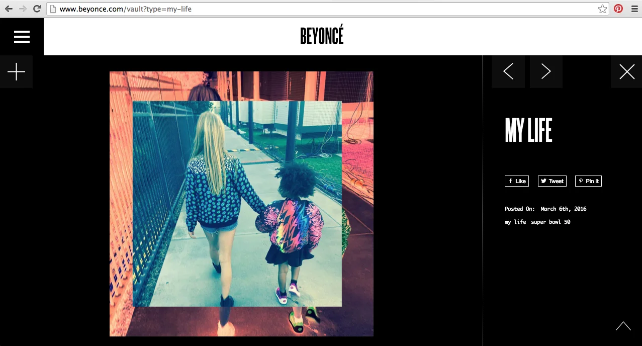 BEYONCE "MY LIFE" www.beyonce.com
