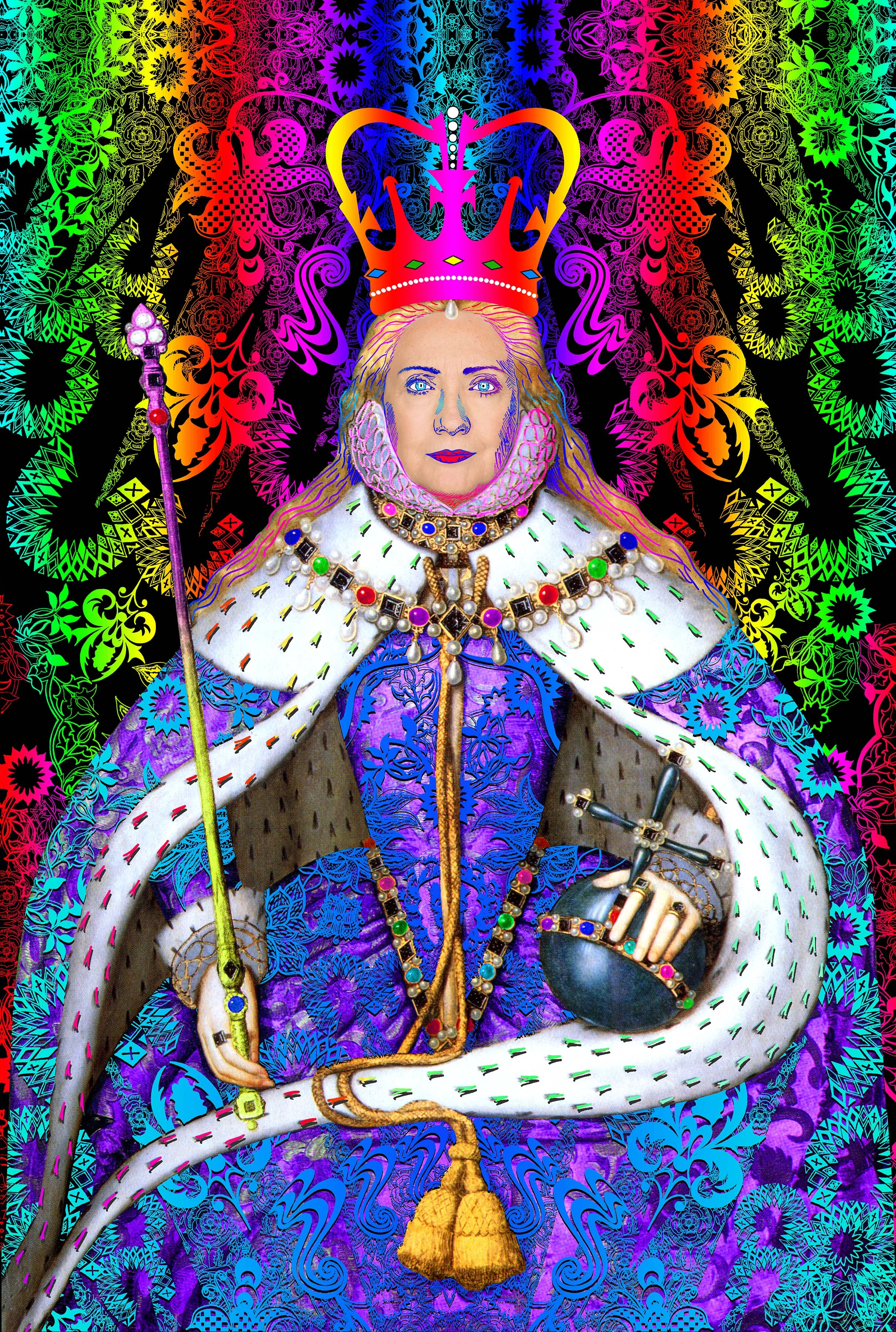 QUEEN HILLARY - DIGITAL ART - 2016
