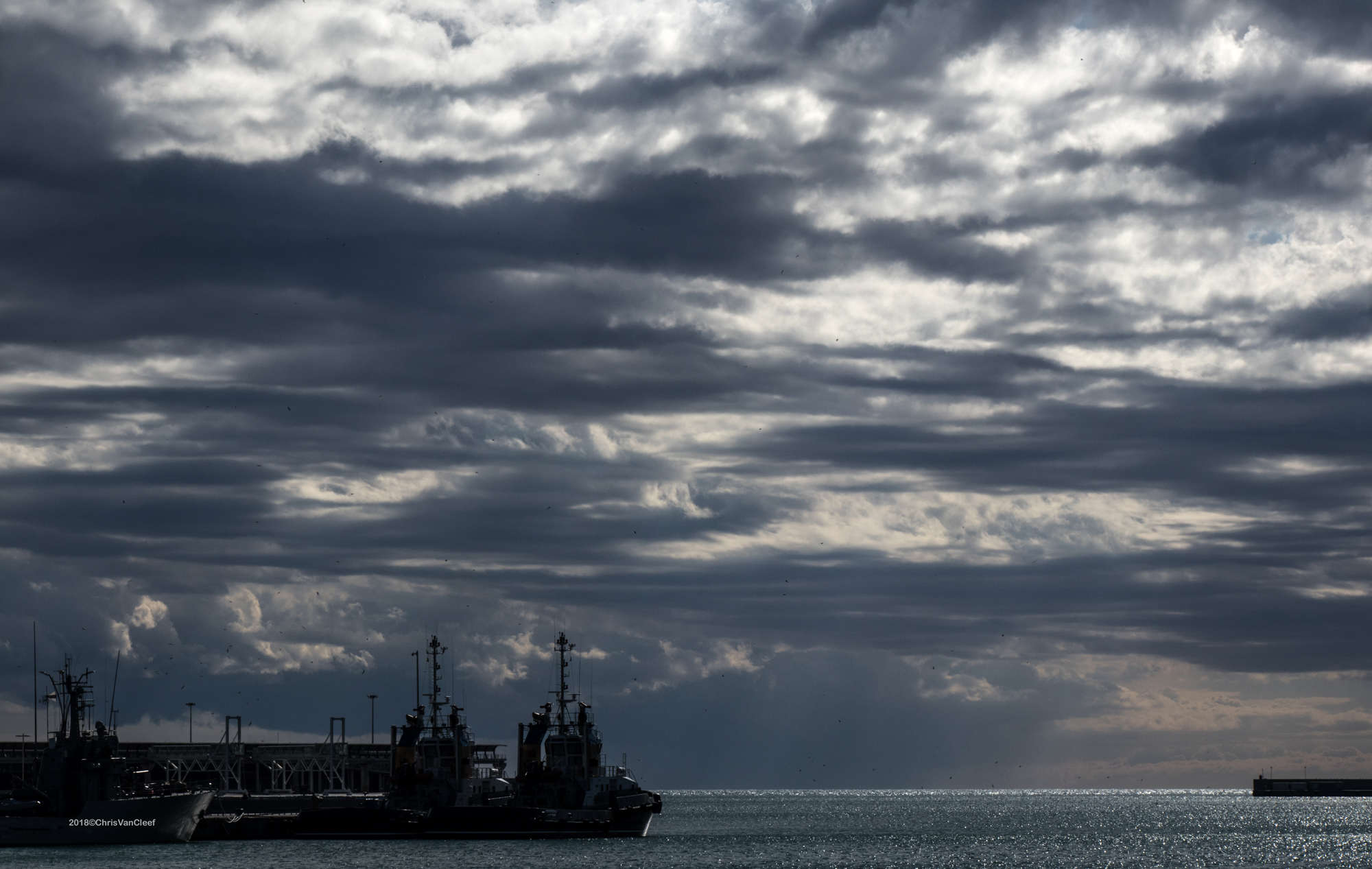 Harbour entrance, Malaga, Andalusia