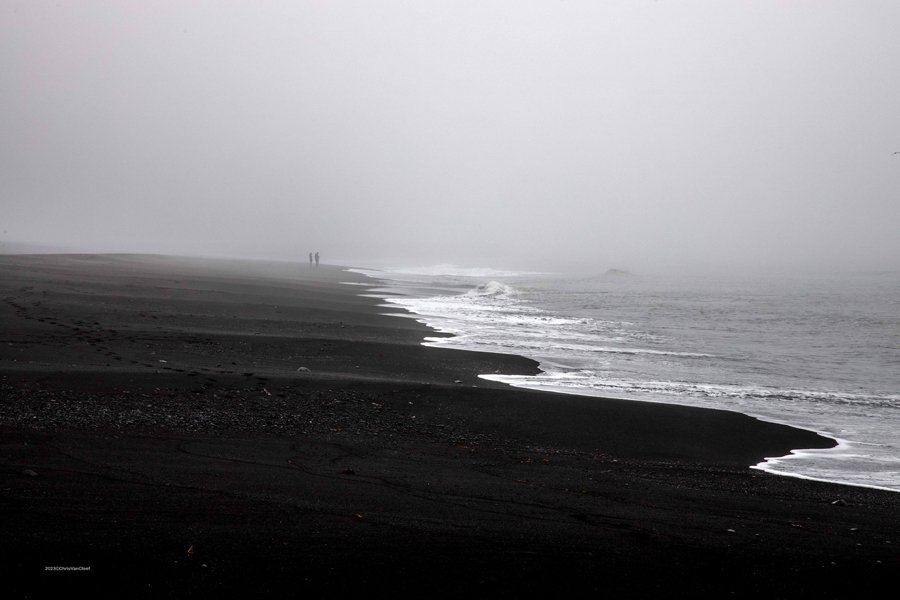 Black sand beach,  Vik