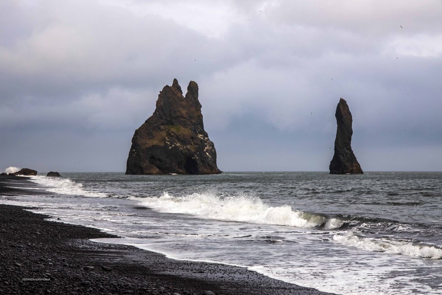 Útsýnisstaður yfir Reynisfjöru og Dyrhólaey